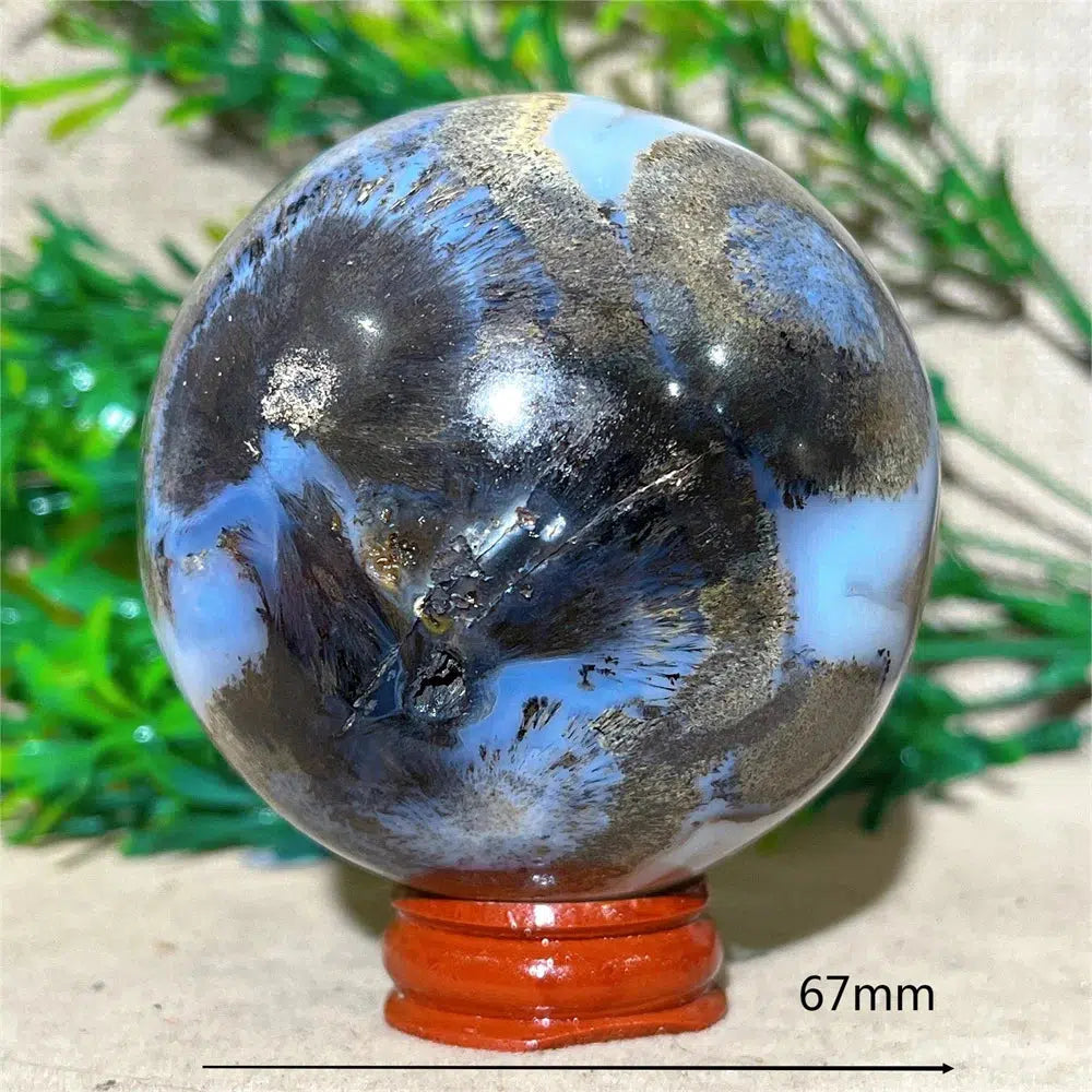 Agate Crystal Sphere + Stand