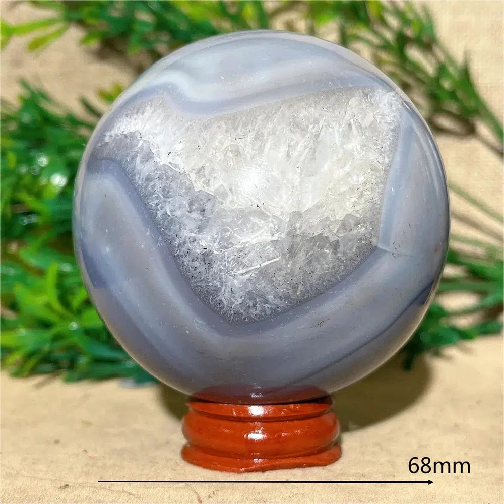 Agate Crystal Sphere + Stand