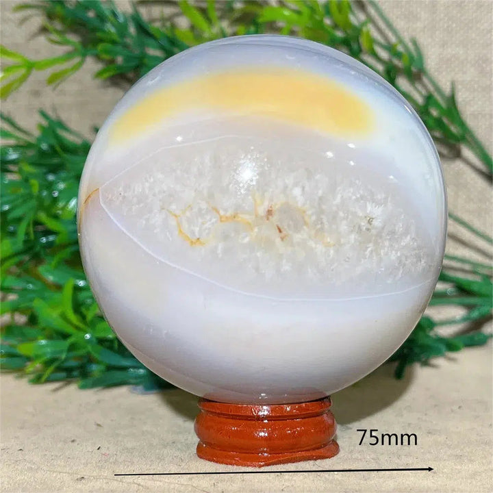 Agate Crystal Sphere + Stand