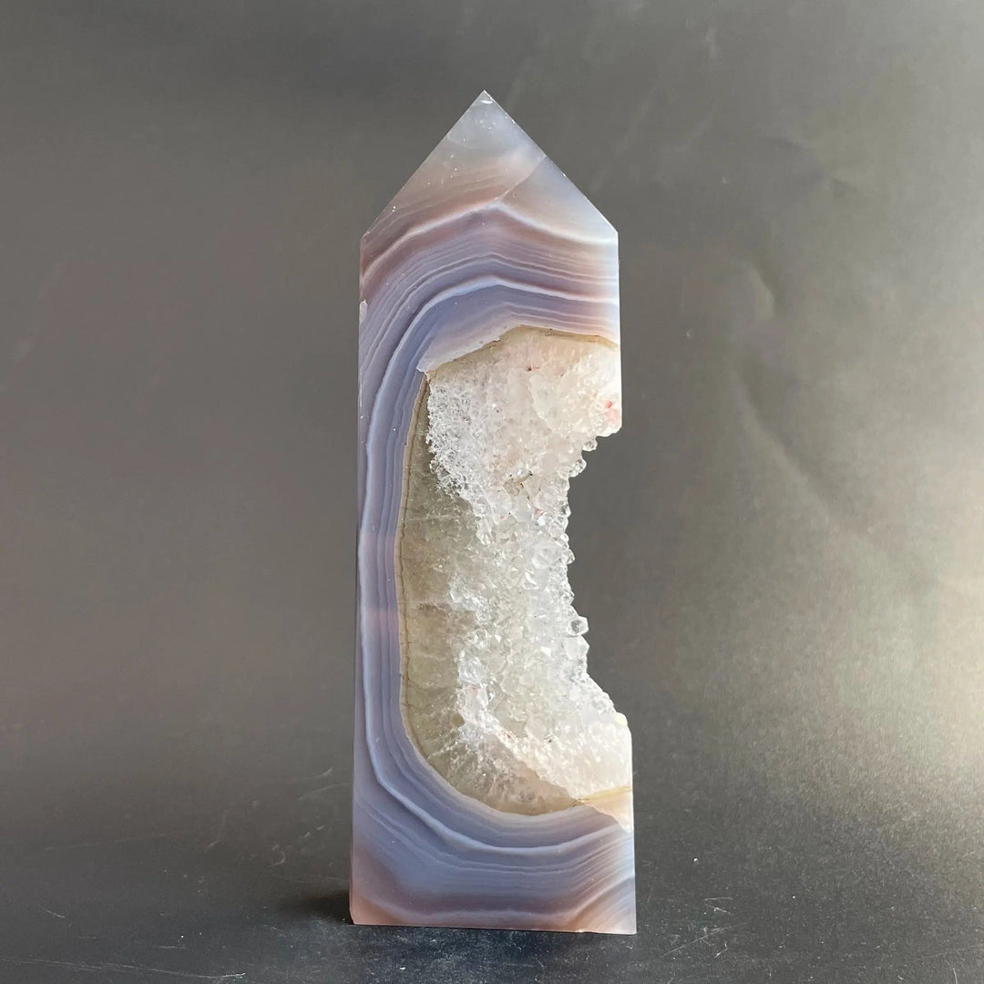 Agate Geode Druzy Crystal Tower