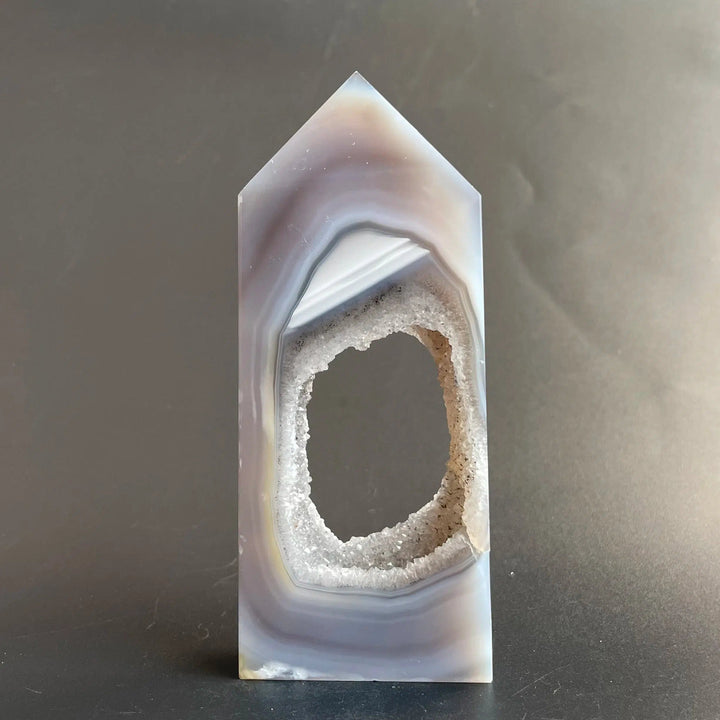 Agate Geode Druzy Crystal Tower