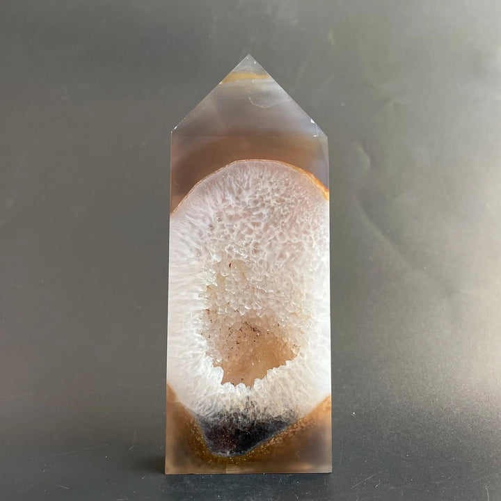 Agate Geode Druzy Crystal Tower