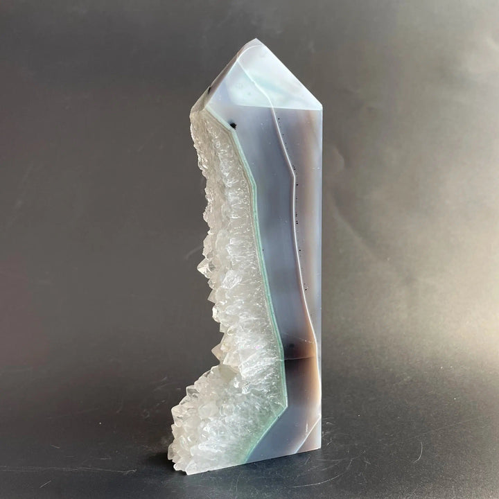 Agate Geode Druzy Crystal Tower