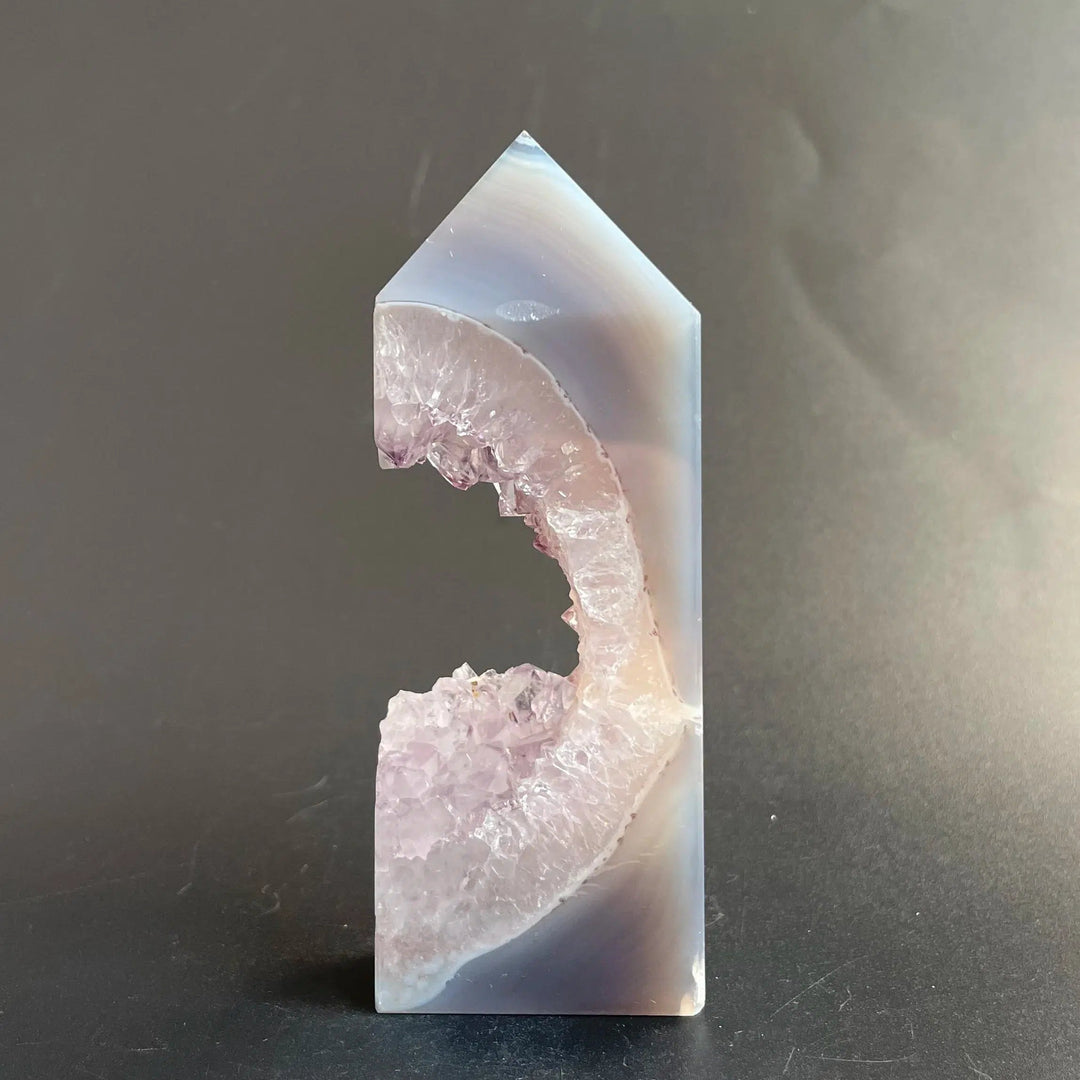 Agate Geode Druzy Crystal Tower