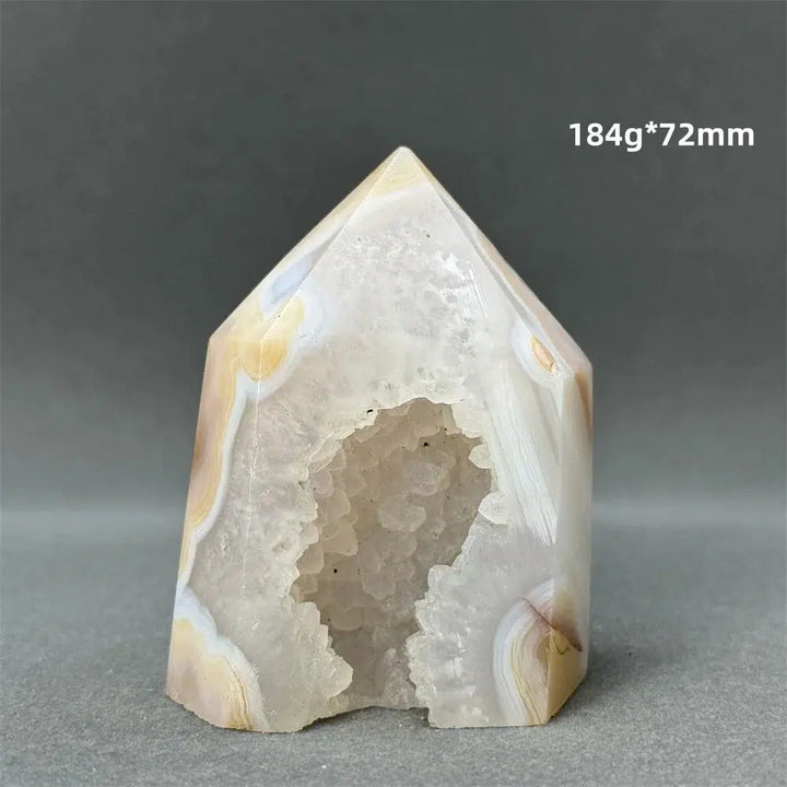 Agate Geode Obelisk Tower