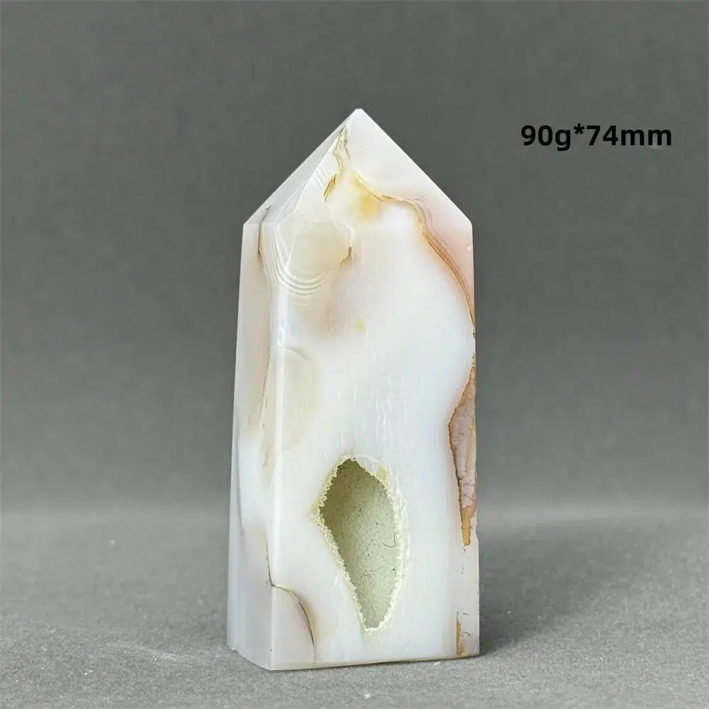 Agate Geode Obelisk Tower