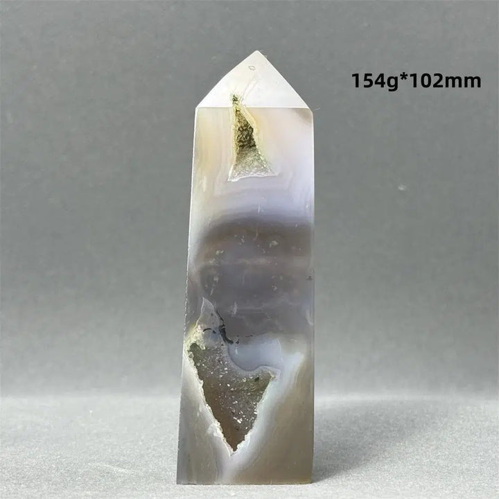 Agate Geode Obelisk Tower