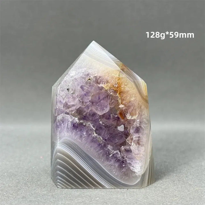 Agate Geode Obelisk Tower