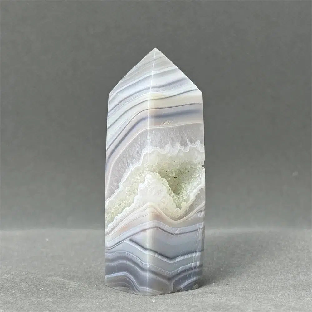 Agate Geode Obelisk Tower