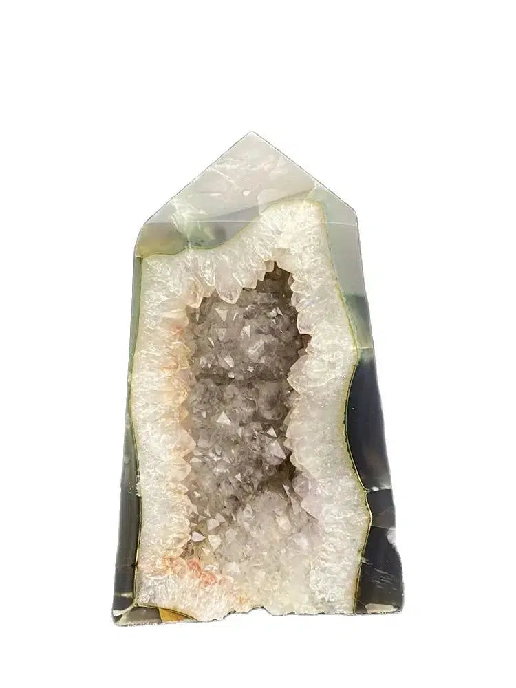 Agate Geode Obelisk