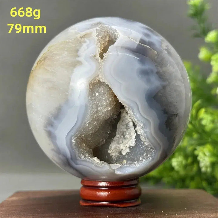 Agate Geode Sphere