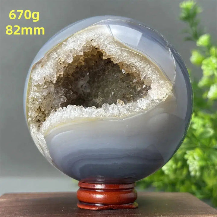 Agate Geode Sphere