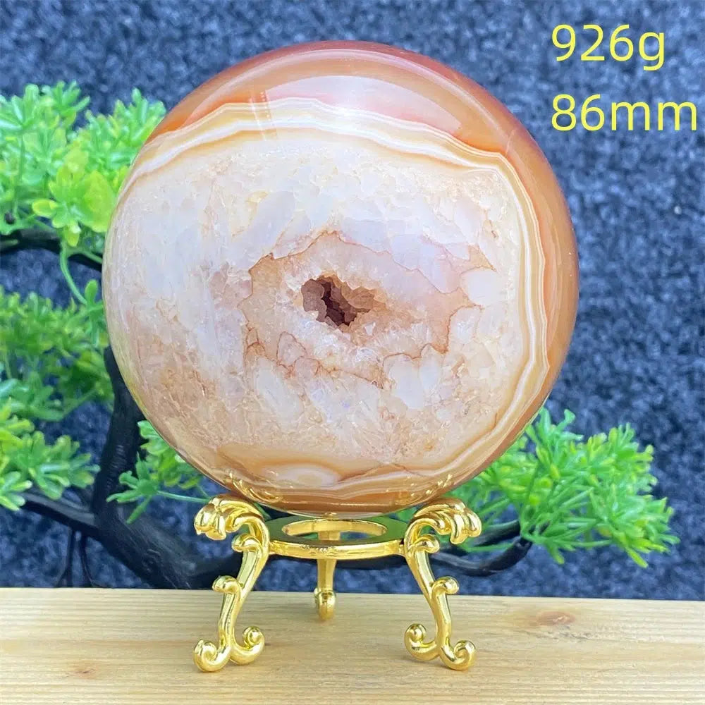 Agate Geode Sphere