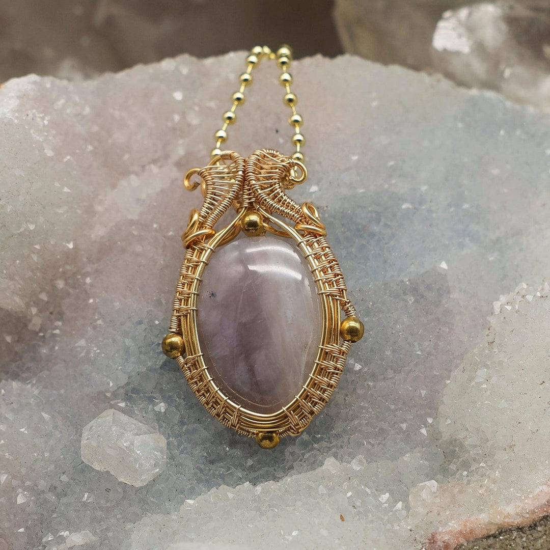 Agate Pendant Necklace - 2"