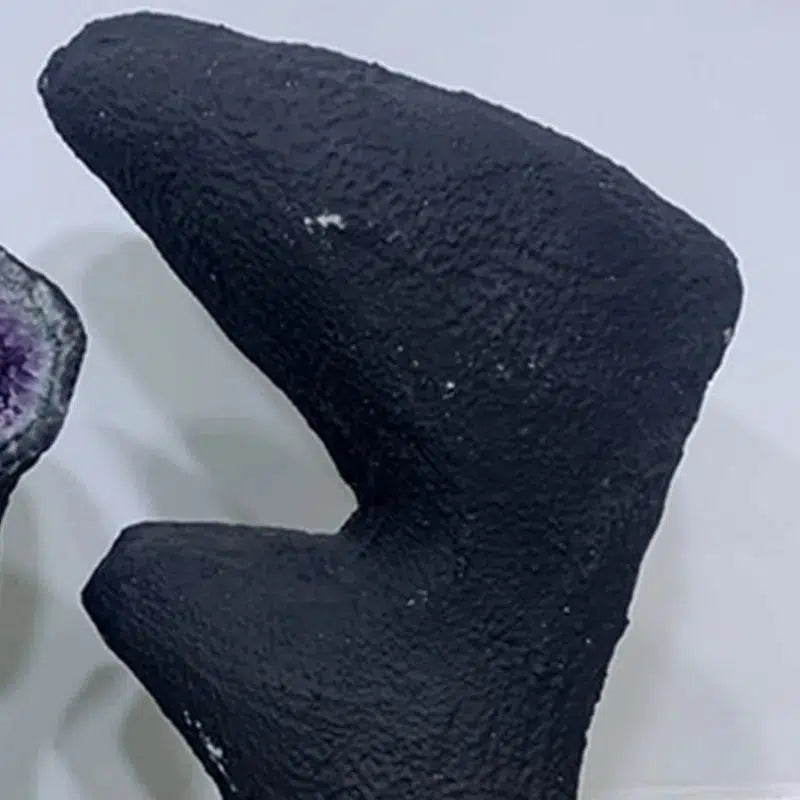 Amazing... Amethyst Geode Butterfly Matching Pair