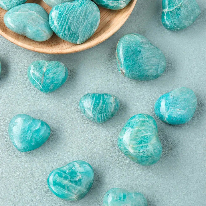 Amazonite Crystal Heart