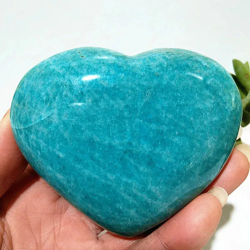 Amazonite Crystal Heart