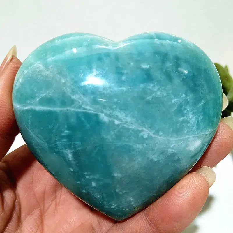 Amazonite Crystal Heart