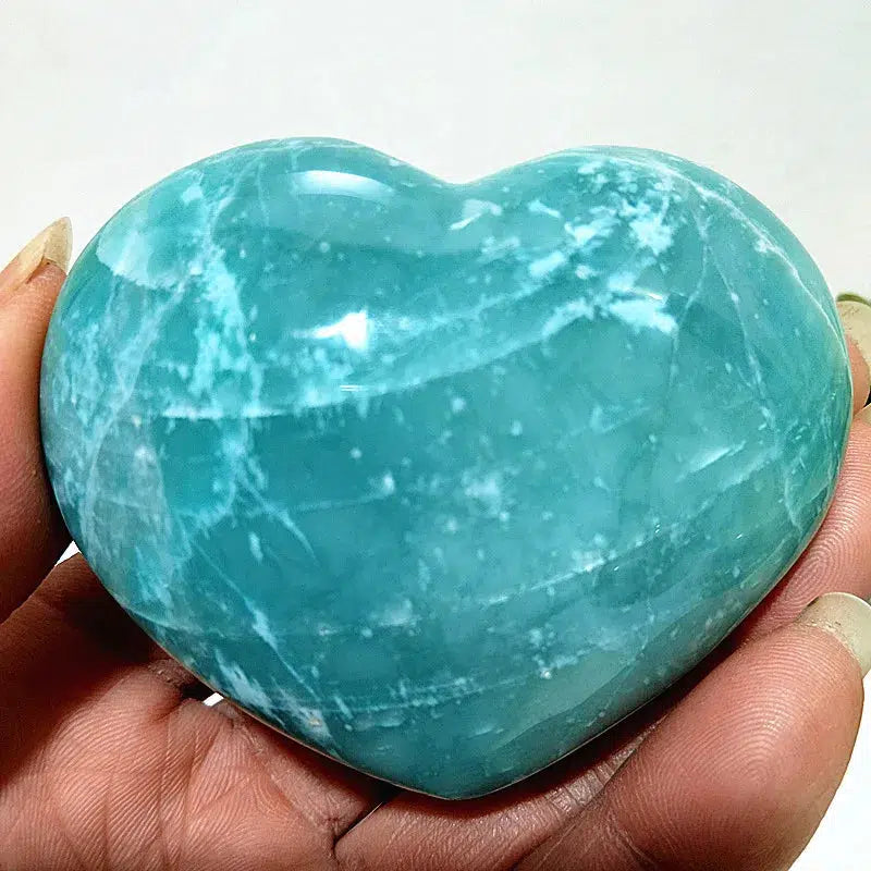 Amazonite Crystal Heart