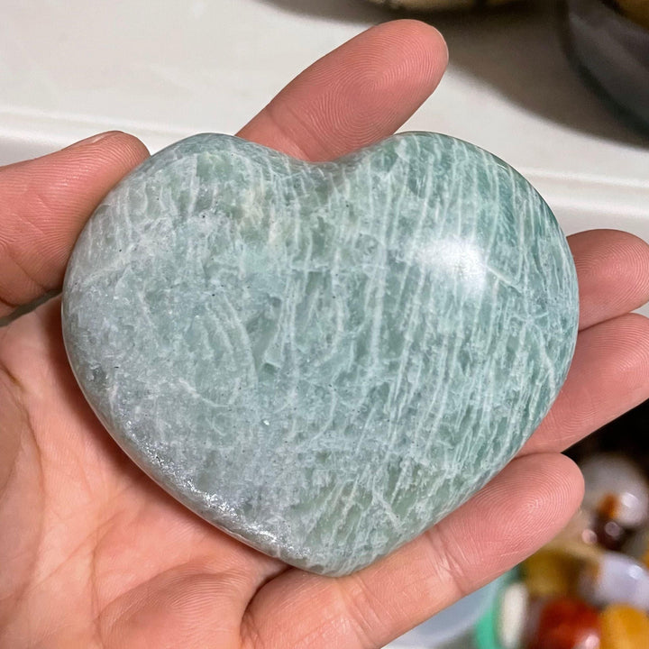 Amazonite Crystal Heart