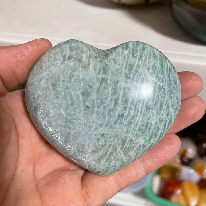 Amazonite Crystal Heart