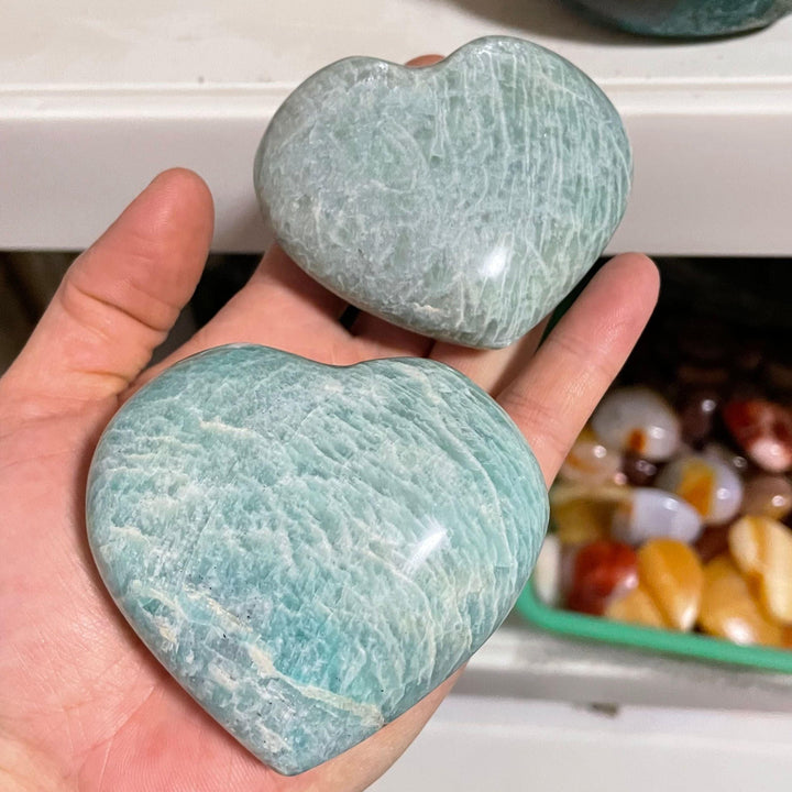 Amazonite Crystal Heart