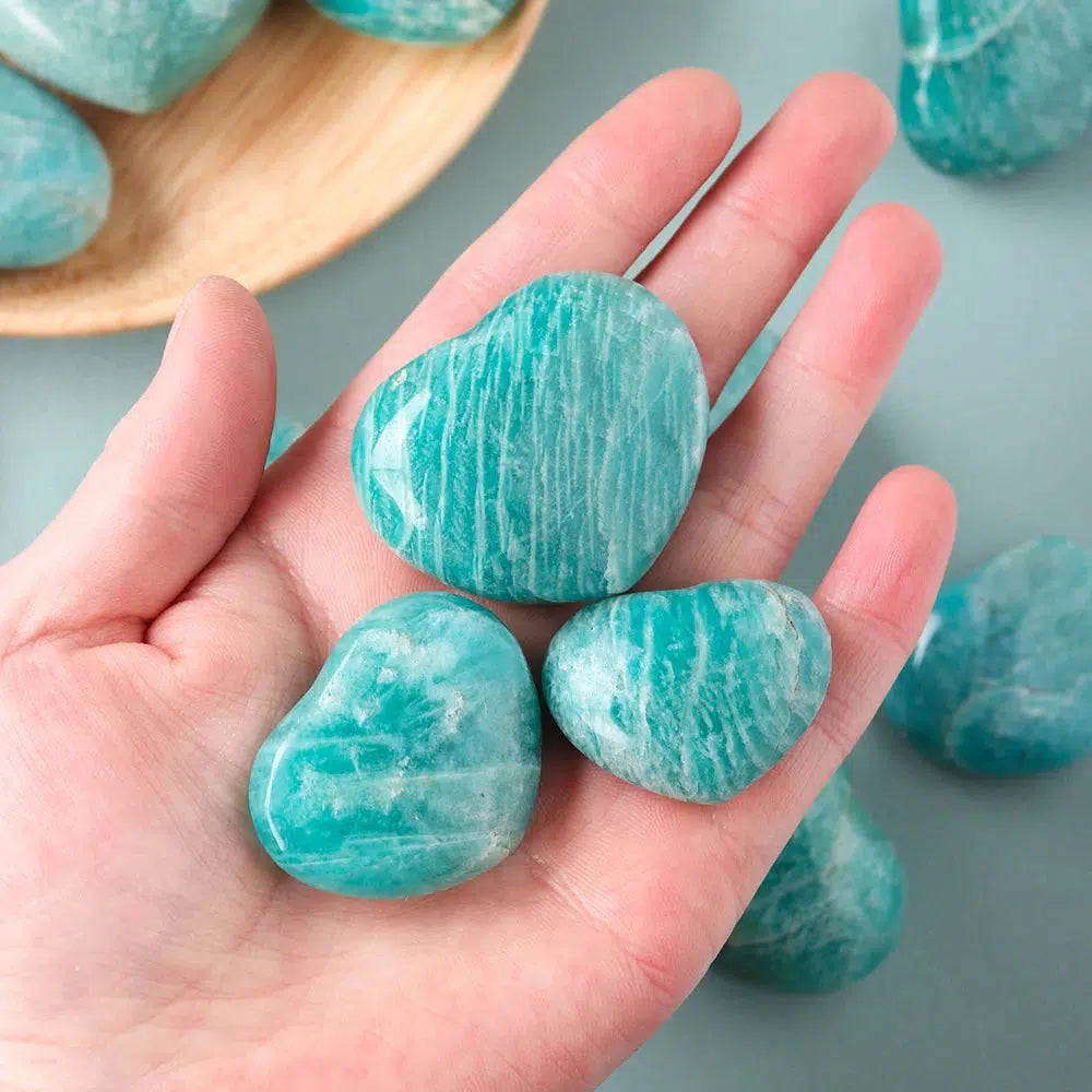 Amazonite Crystal Heart