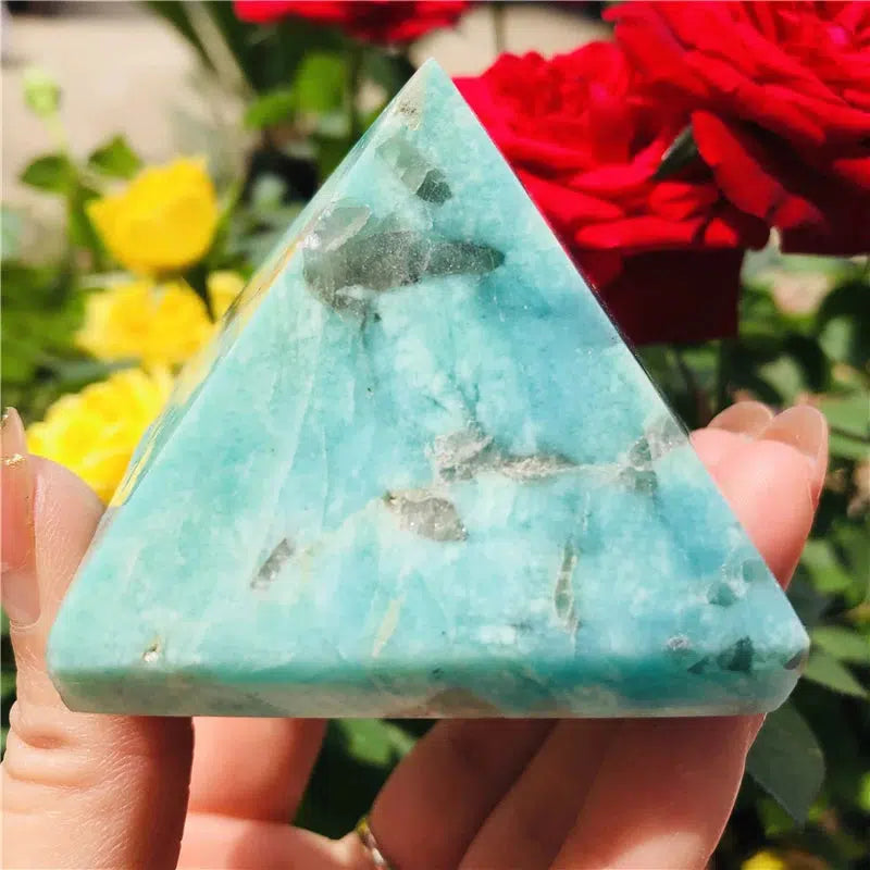 Amazonite Crystal Pyramid