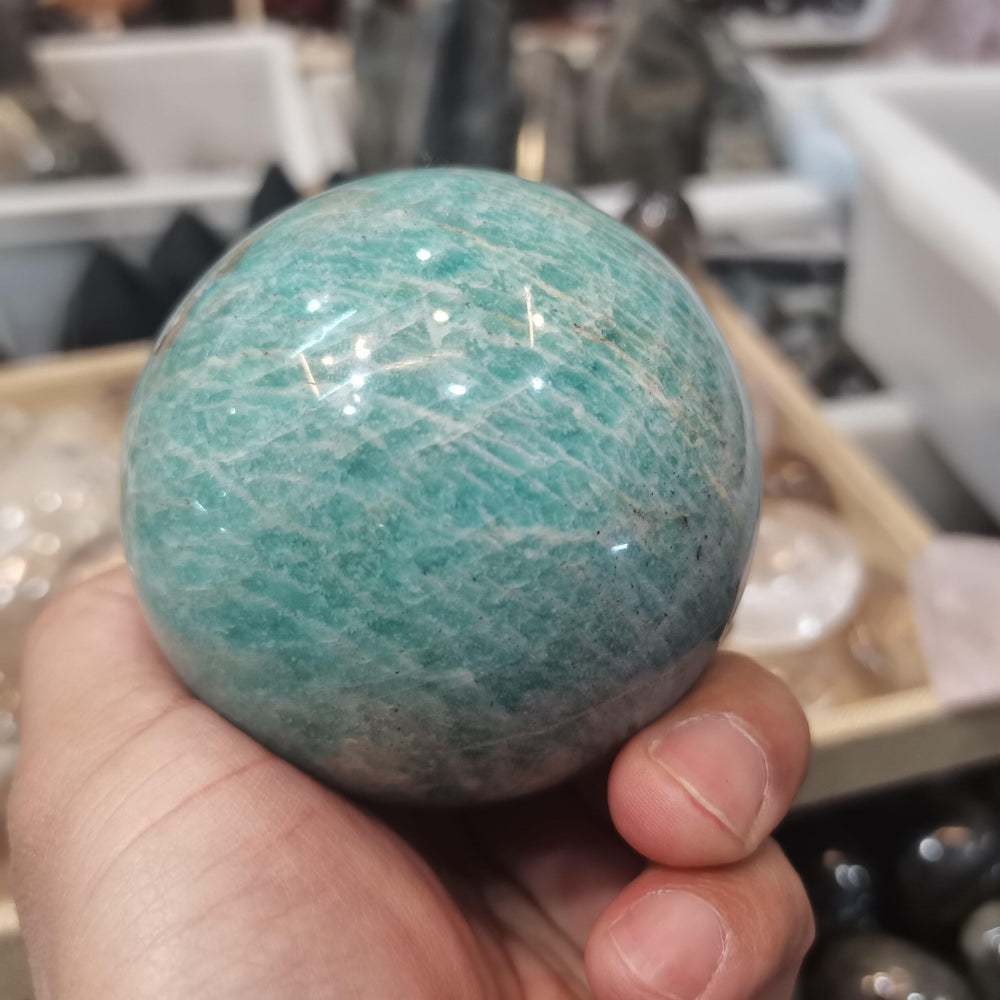 Amazonite Crystal Sphere