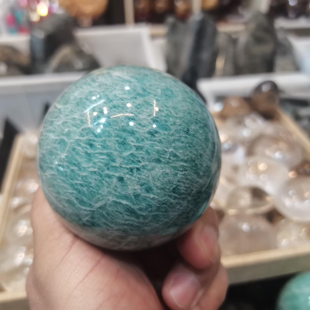 Amazonite Crystal Sphere