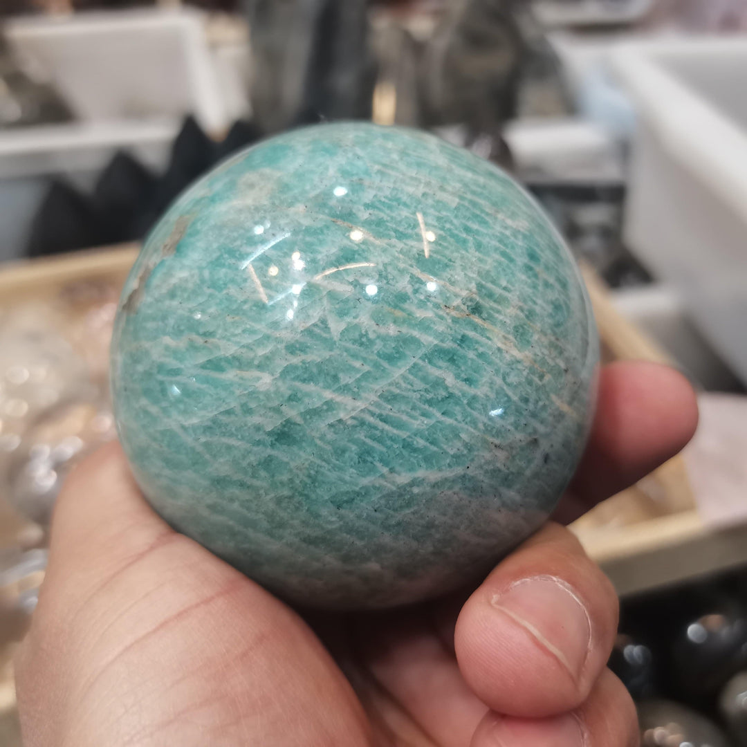 Amazonite Crystal Sphere