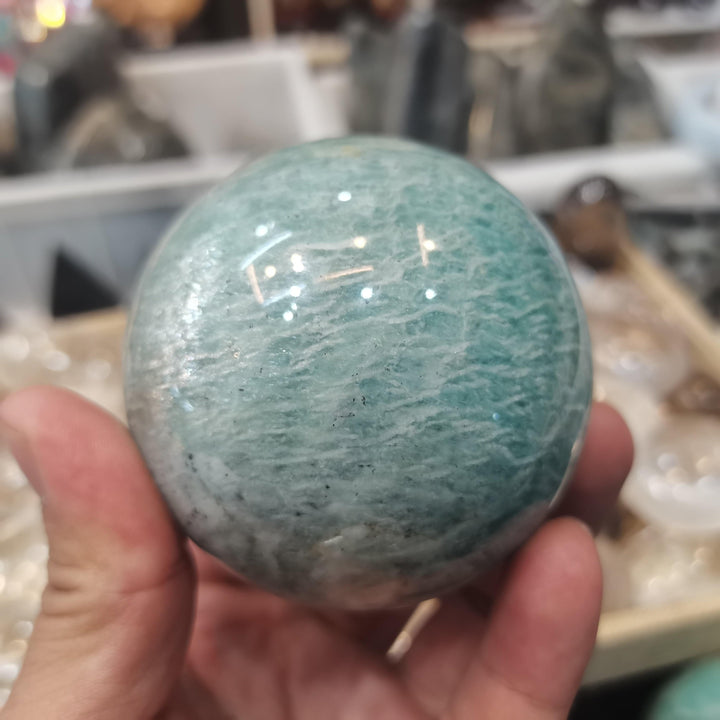 Amazonite Crystal Sphere