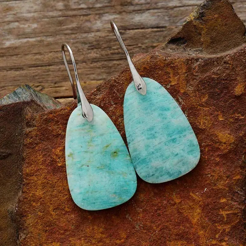 Amazonite Dangle Earrings