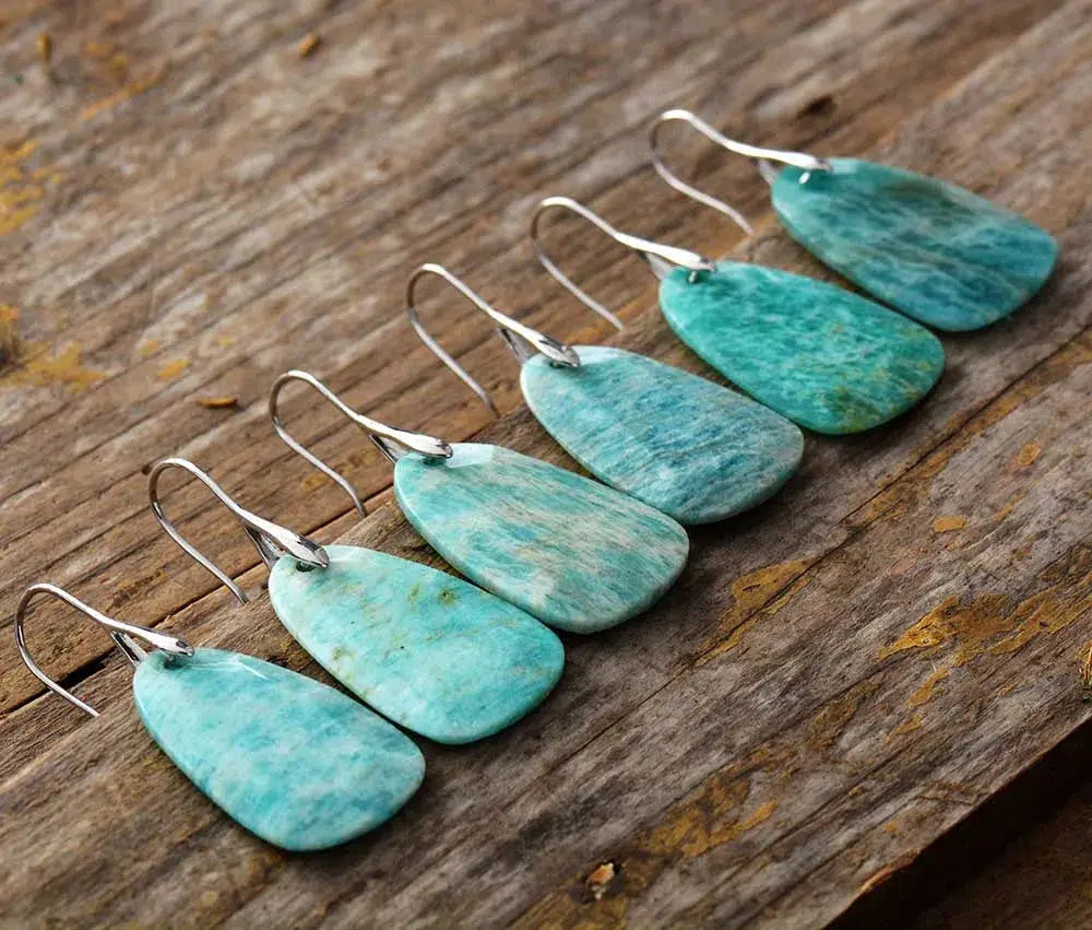 Amazonite Dangle Earrings