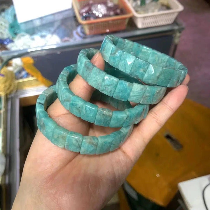 Amazonite Stone Beads Bracelet