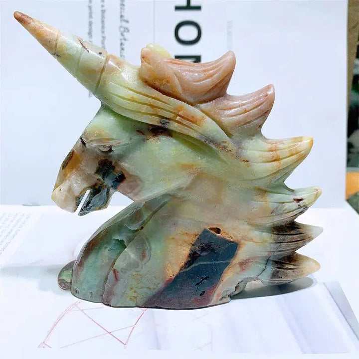 Amazonite Unicorn Carving