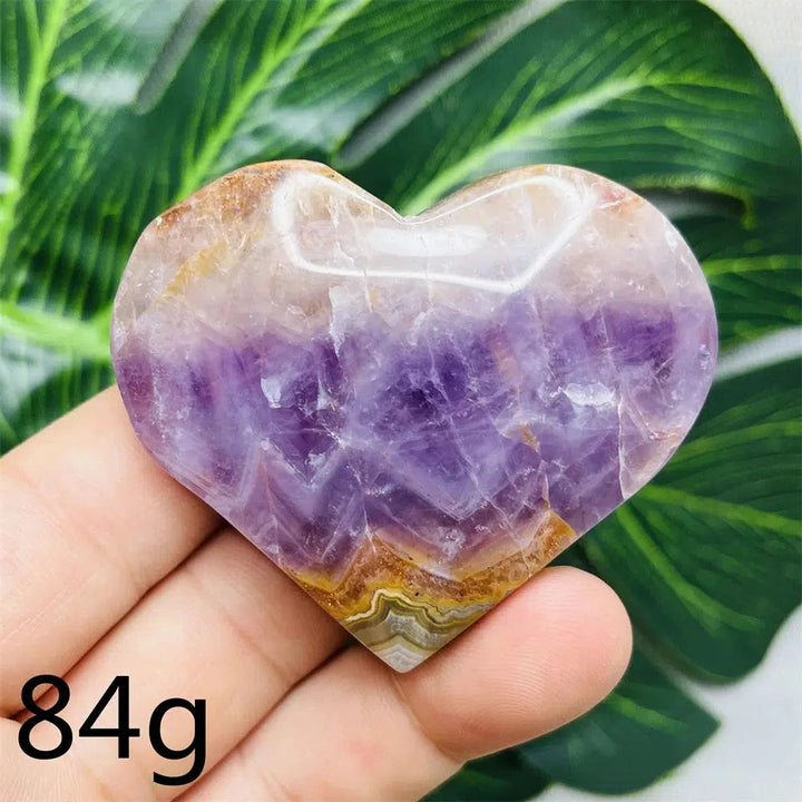 Amethyst Agate Heart