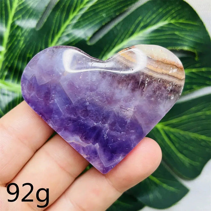 Amethyst Agate Heart