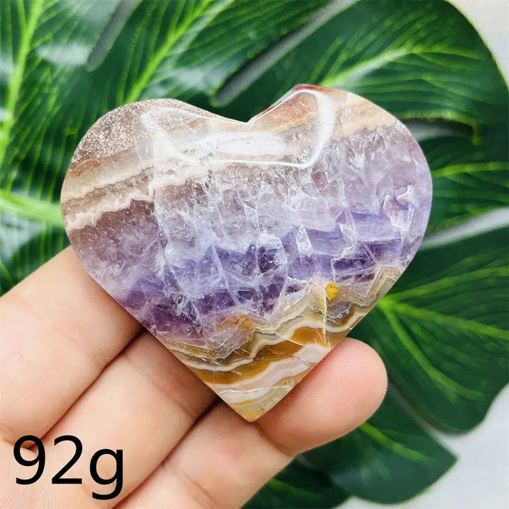 Amethyst Agate Heart