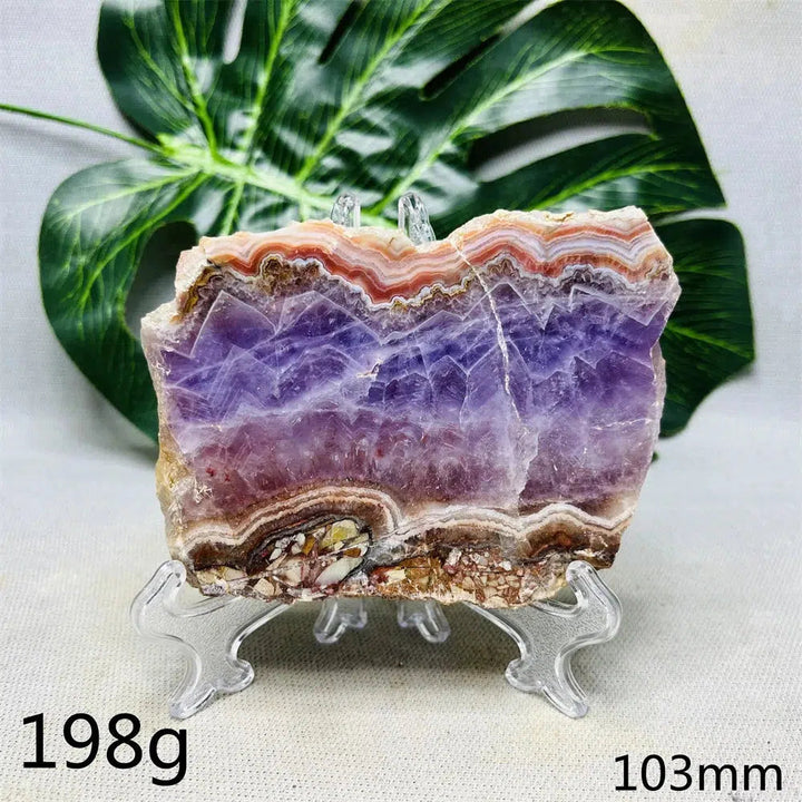 Amethyst Agate Slice