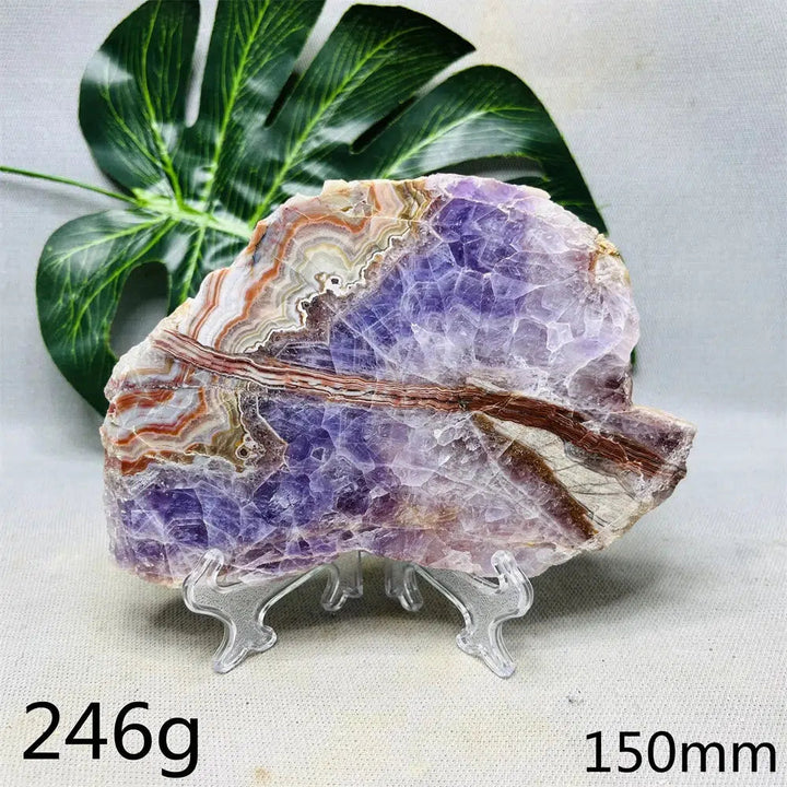 Amethyst Agate Slice