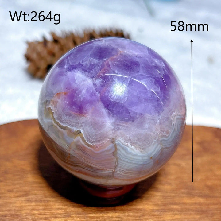 Amethyst Agate Sphere