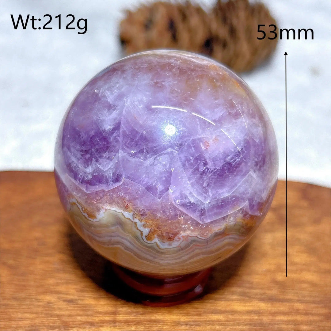 Amethyst Agate Sphere