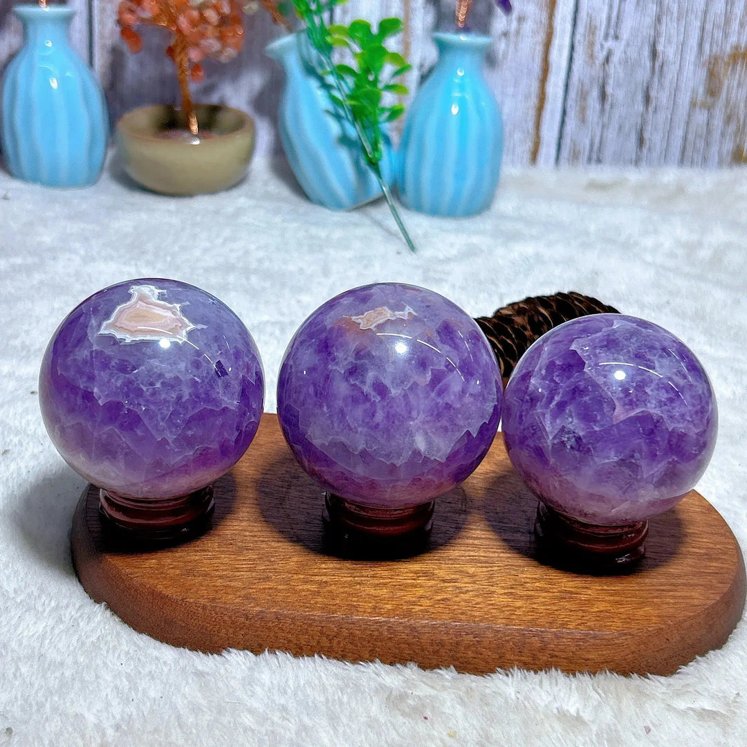 Amethyst Agate Sphere