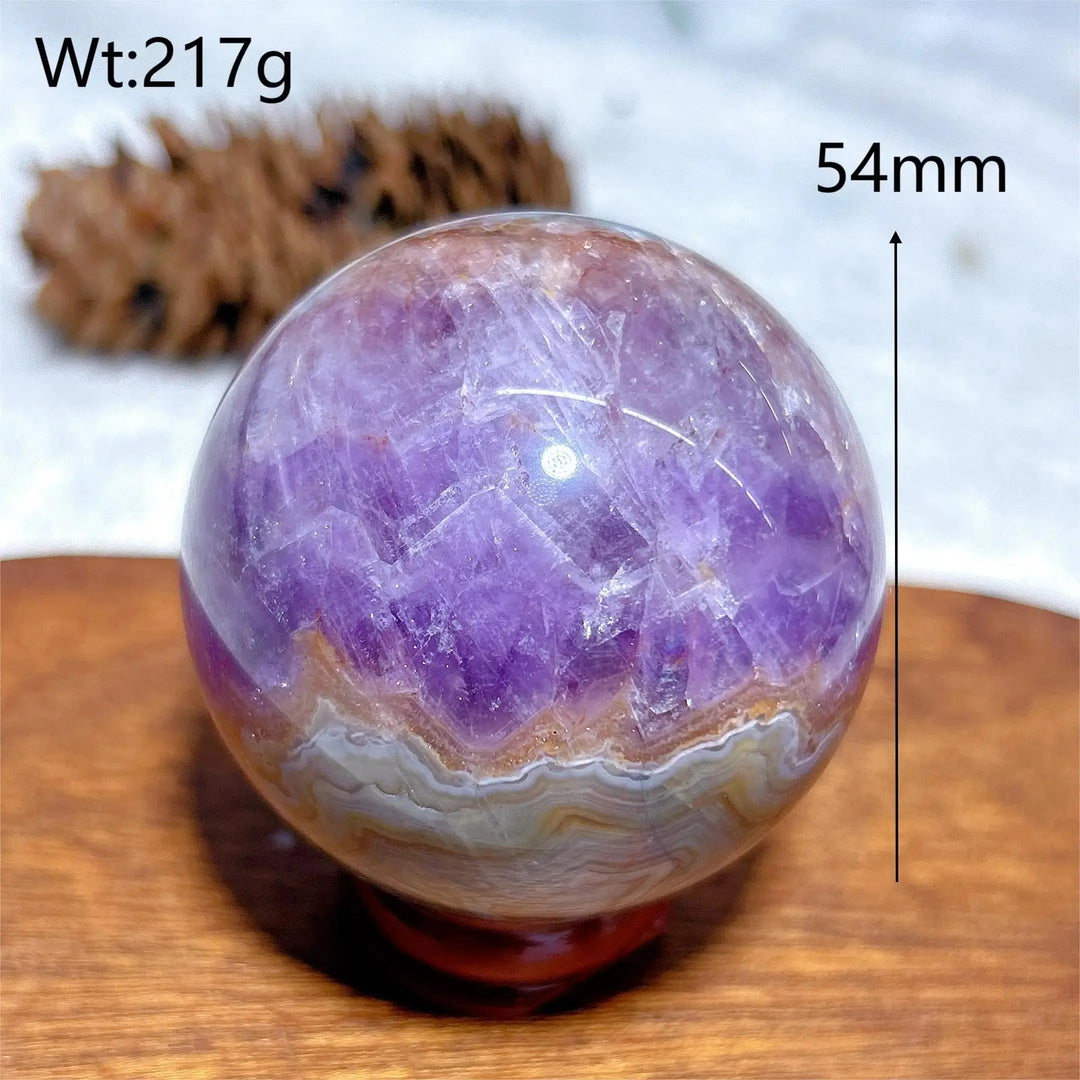 Amethyst Agate Sphere