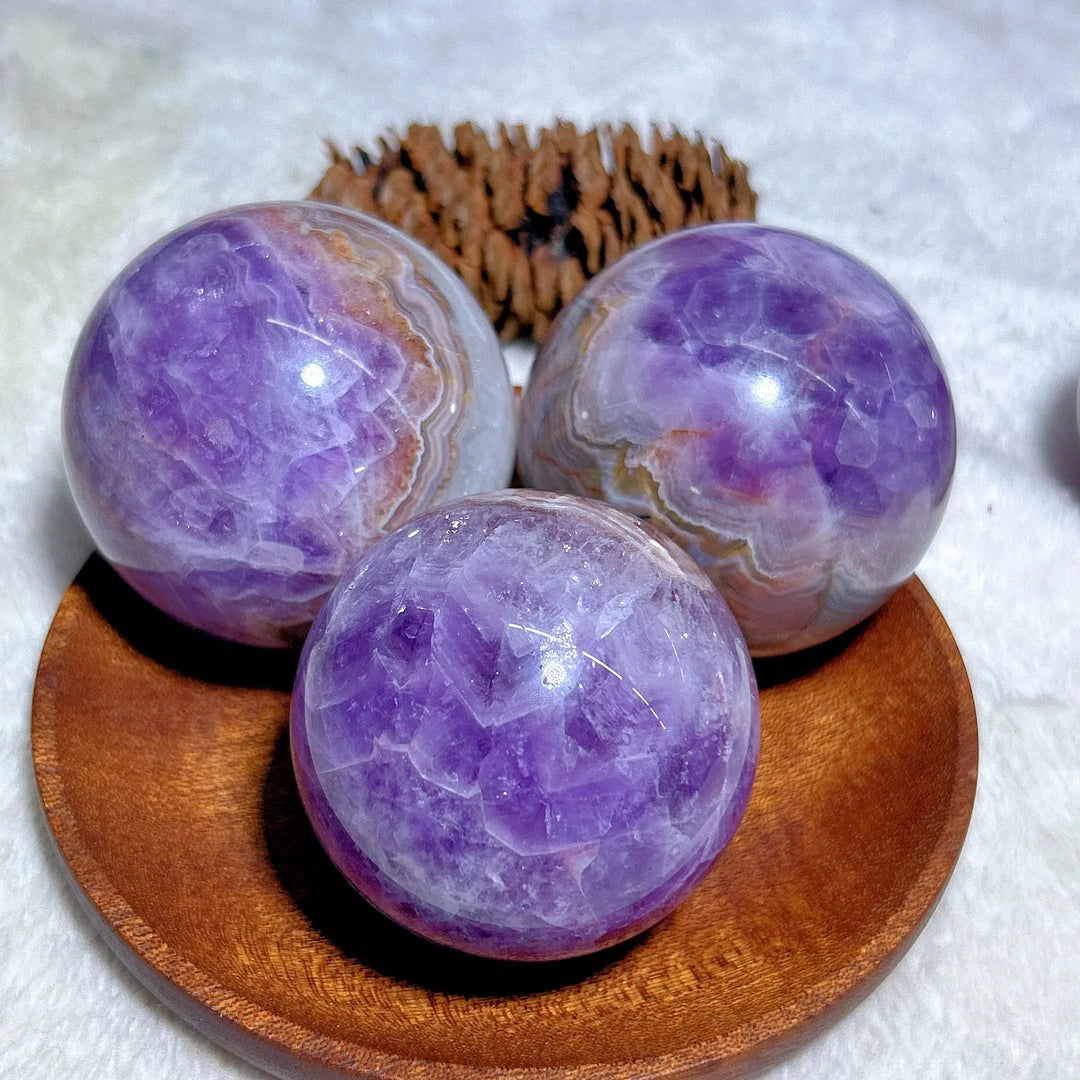 Amethyst Agate Sphere