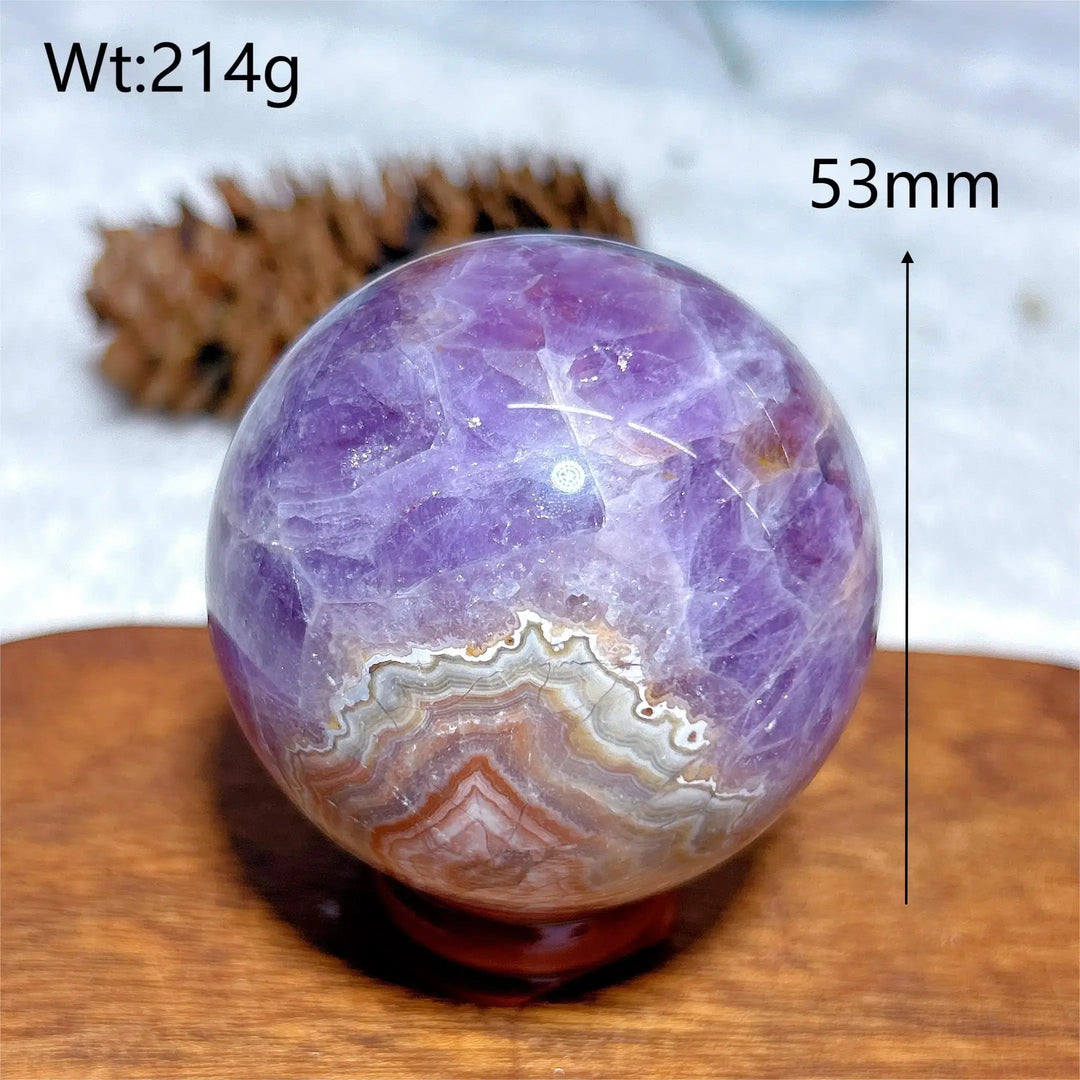 Amethyst Agate Sphere