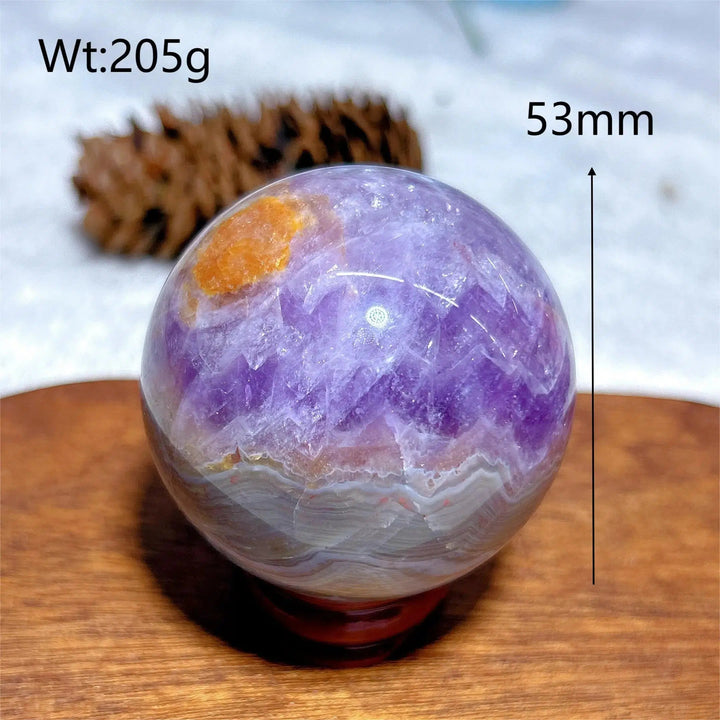 Amethyst Agate Sphere