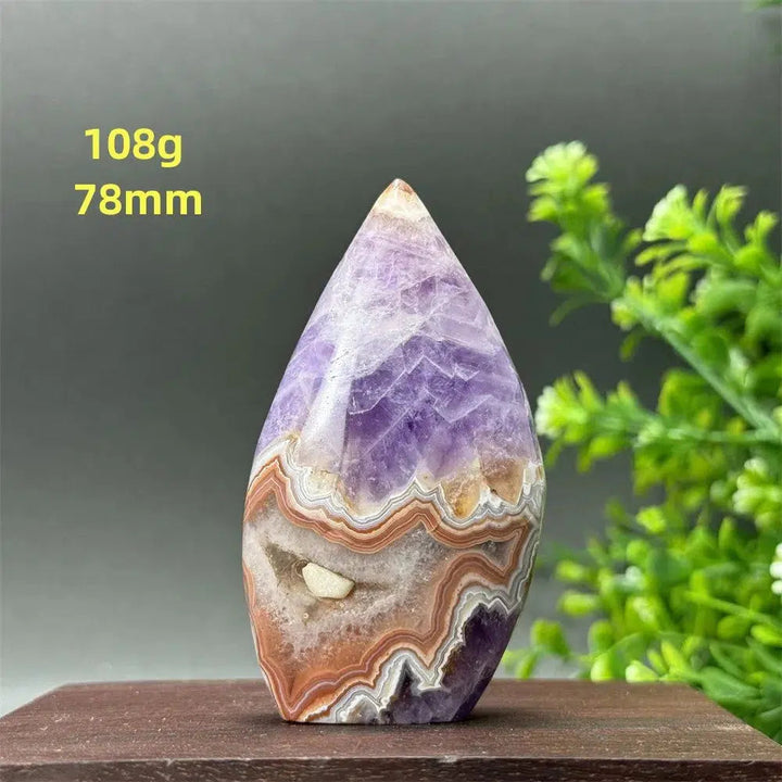 Amethyst Agate Torch