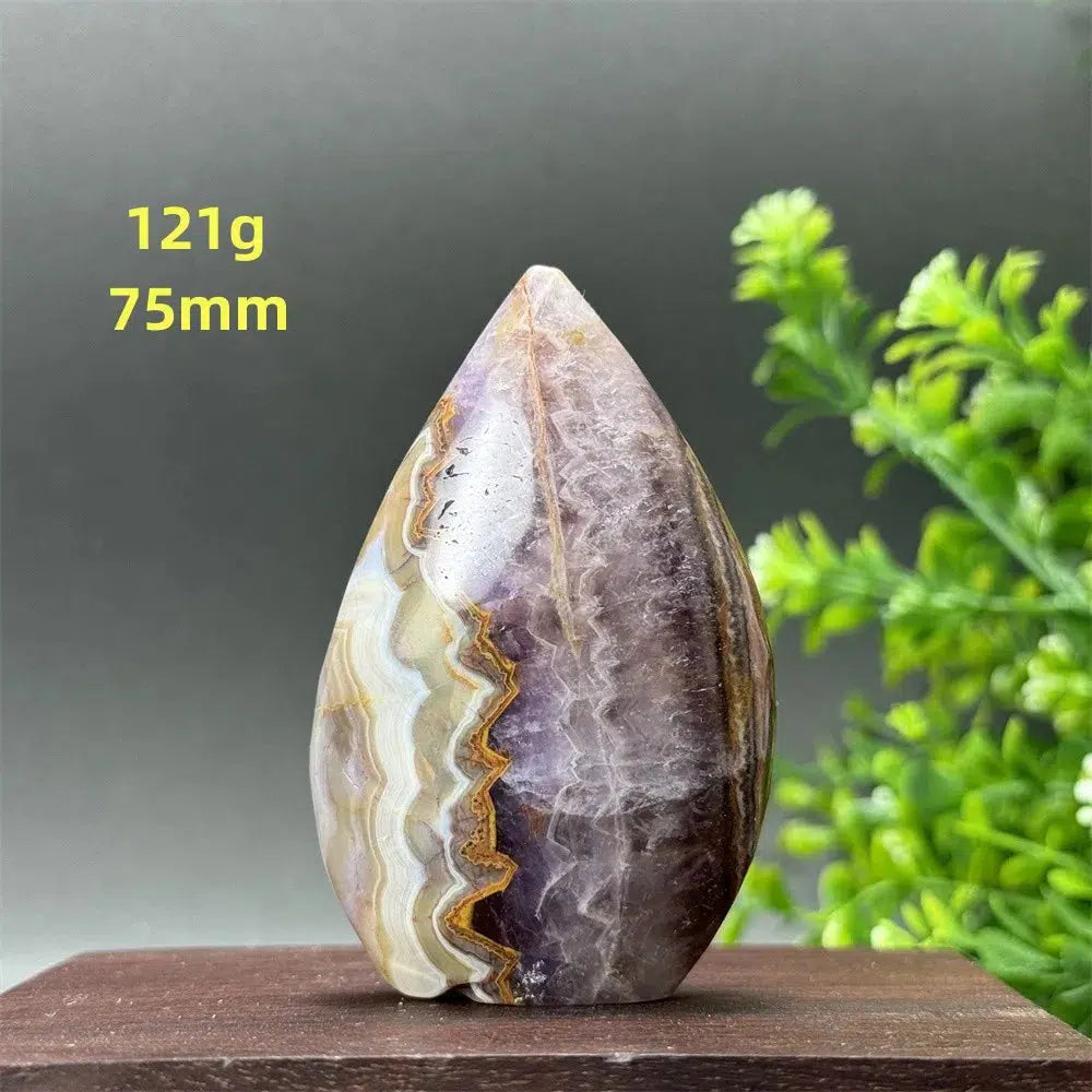 Amethyst Agate Torch